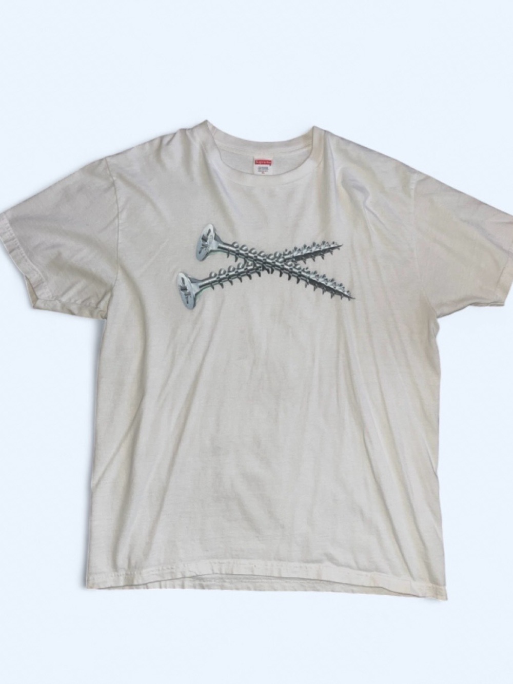 Supreme Off-White Screw Cross Graphic Tee